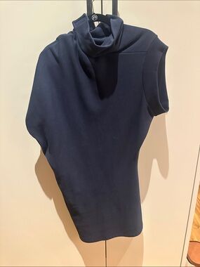 Maison Martin Margiela Navy Sleeveless Terry sweatshirt dress